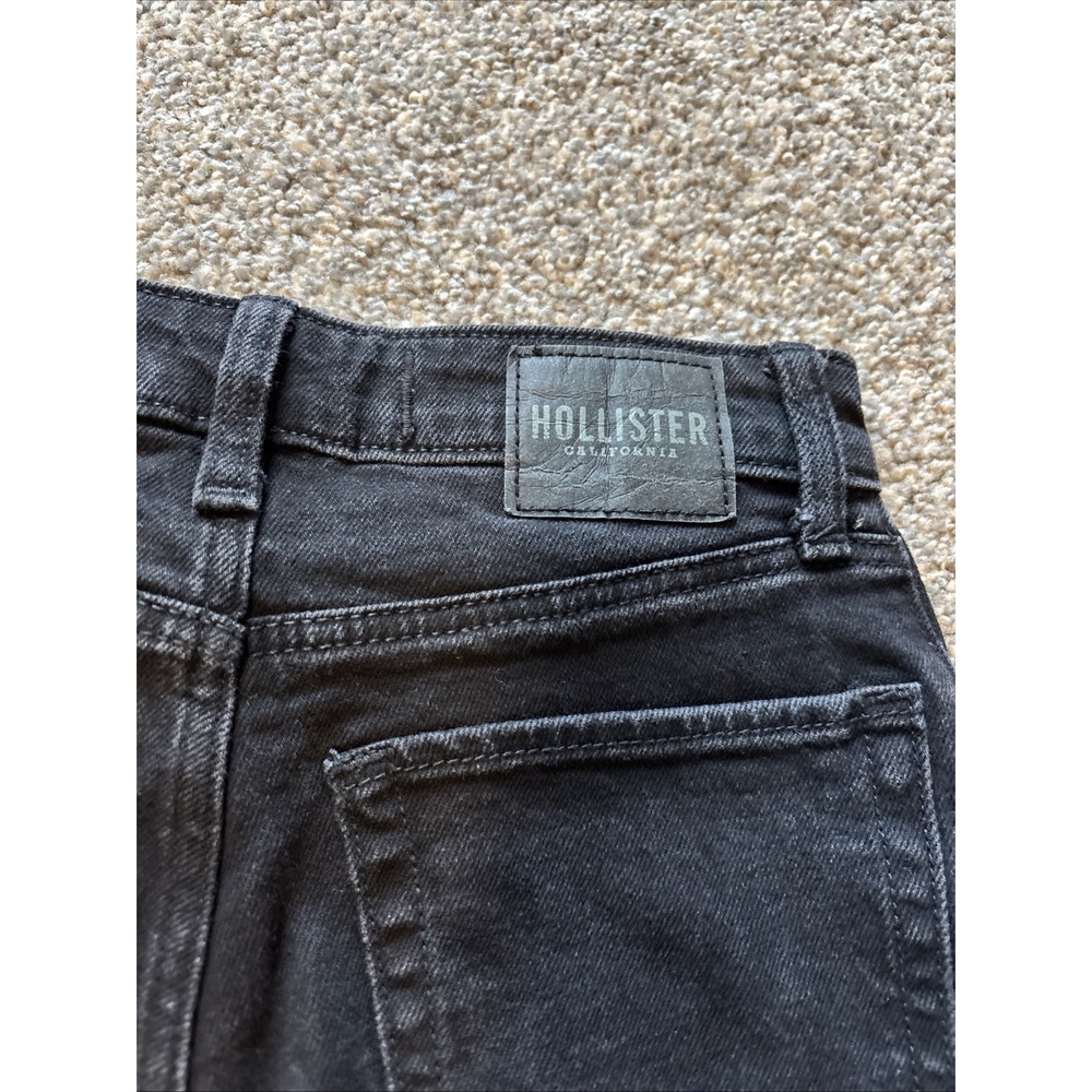 Womens Hollister Black Ultra High Rise 90's Vintage Straight Jeans Size 23X31 - Picture 9 of 9